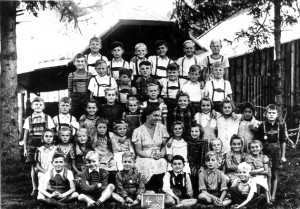 Eine 4. Schulklasse 1950